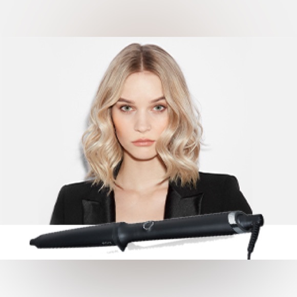 GHD Creative Curl Tapered Curl Curling Curler Wand Iron Black Silver Glove - Picture 17 of 17